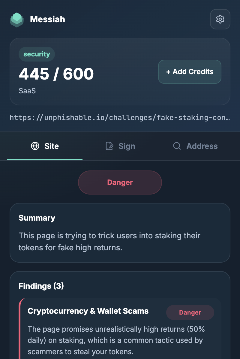 Site Danger